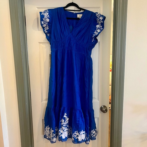Tuckernuck - Cerulean Sutton Flutter Sleeve Maxi Dress - Picture 2 of 2